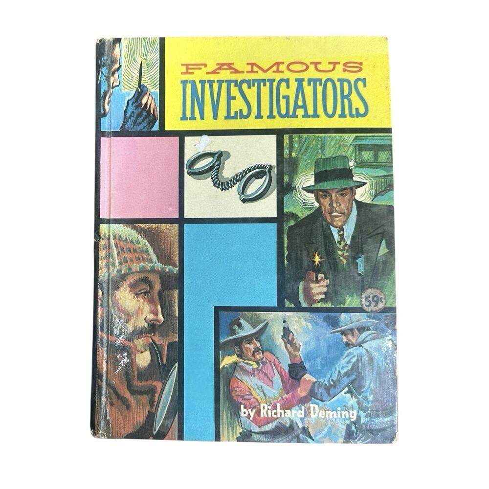 FAMOUS INVESTIGATORS Richard Deming 1963 Whitman Real Life Stories Series HC Vtg